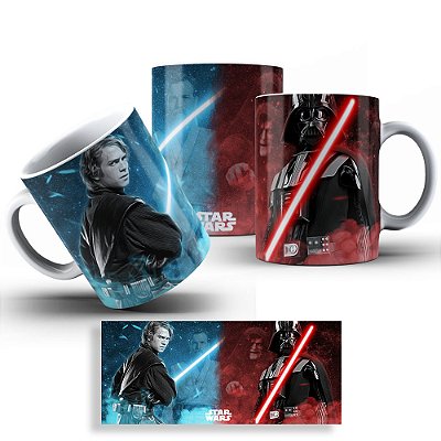 Caneca Coleção Star Wars - Luke Skywalker E Darth Vader